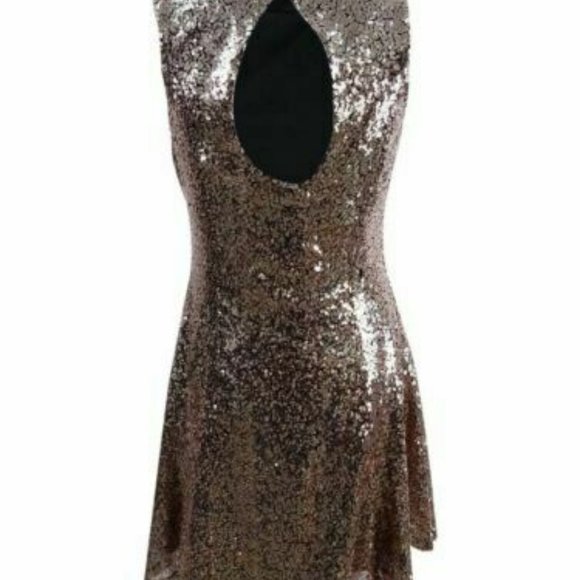 The Edit by Seventeen Juniors' Sequined Open-Back - Picture 2 of 8